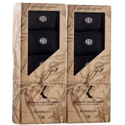 Bambustrumpor Svart Ekonomipack 2x5-pack