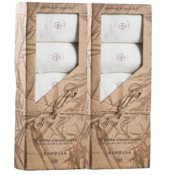 Bambustrumpor Vit Ekonomipack 2x5-pack