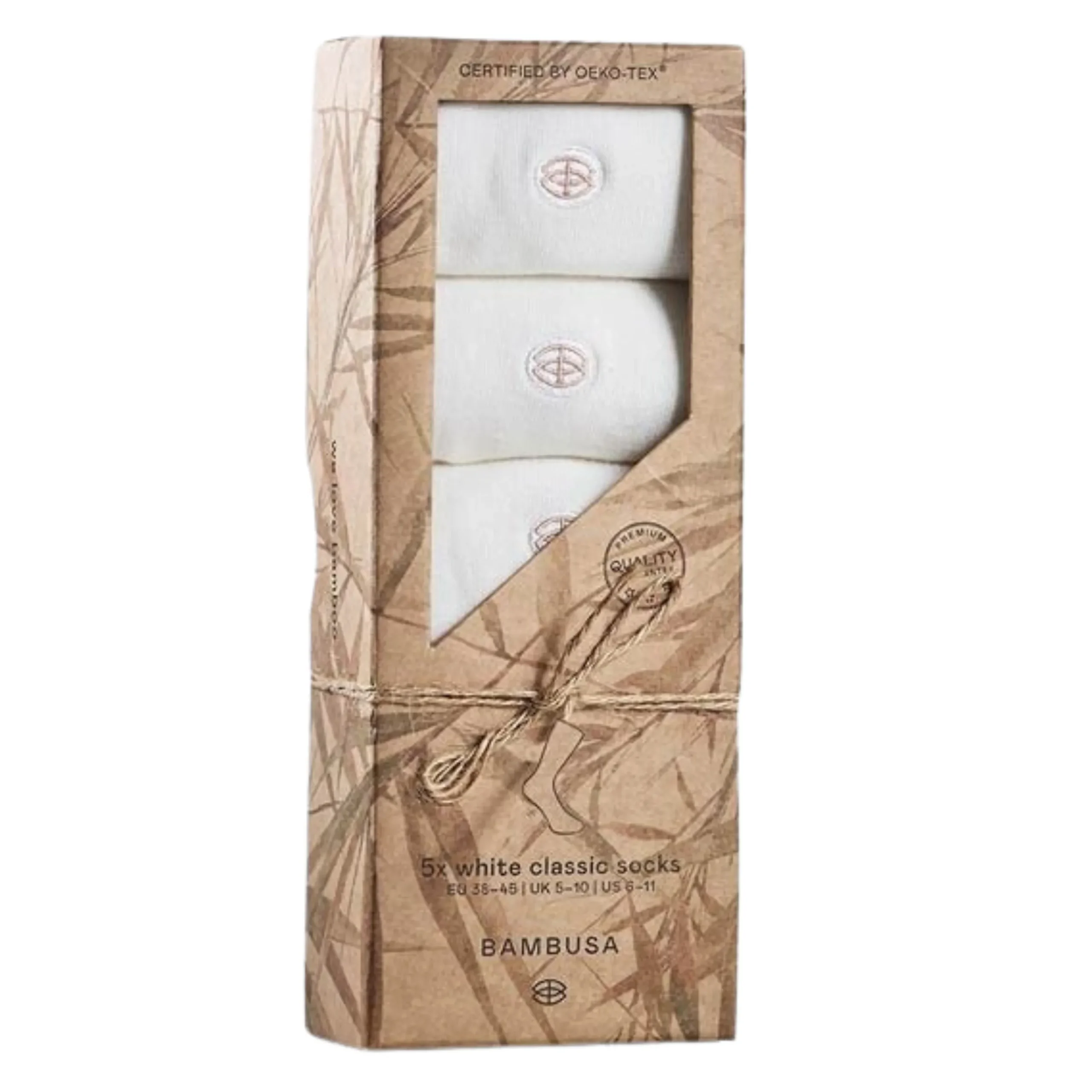 Bambustrumpor Vit Ekonomipack 2x5-pack
