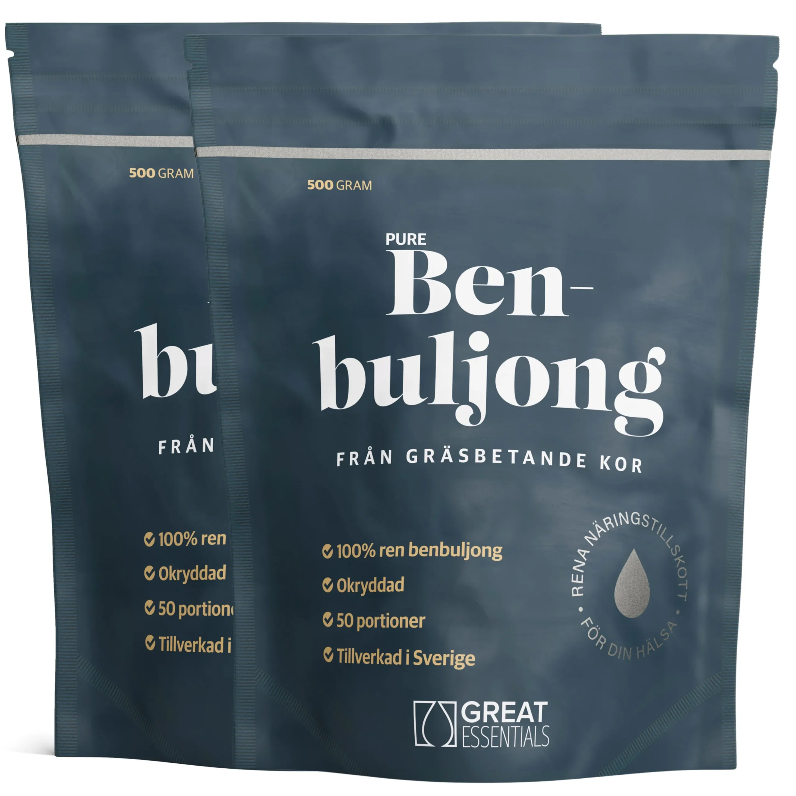 Benbuljong Gräsbetad Ekonomipack 2x500g