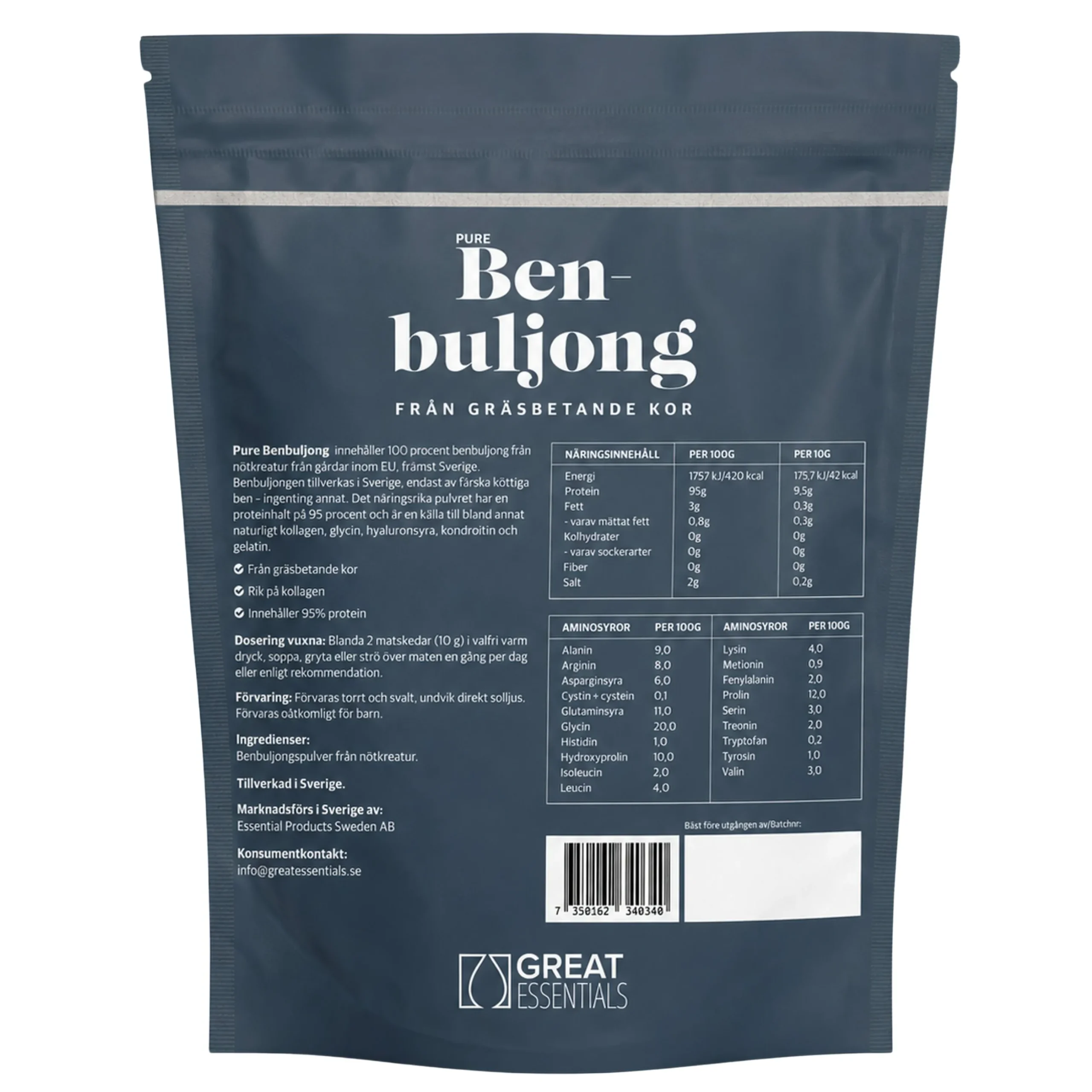 Benbuljong Gräsbetad 500g