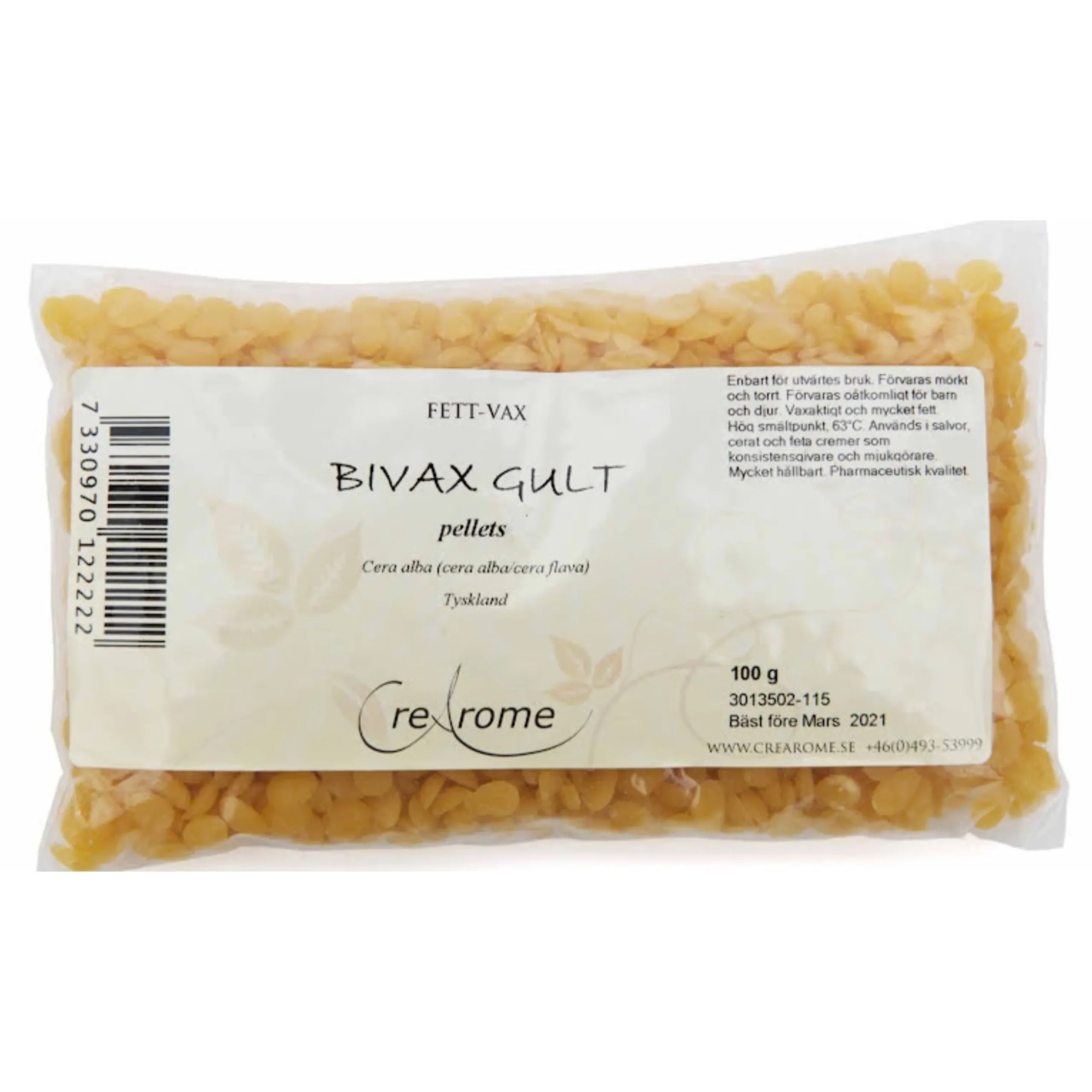 Bivax gult pellets 100g
