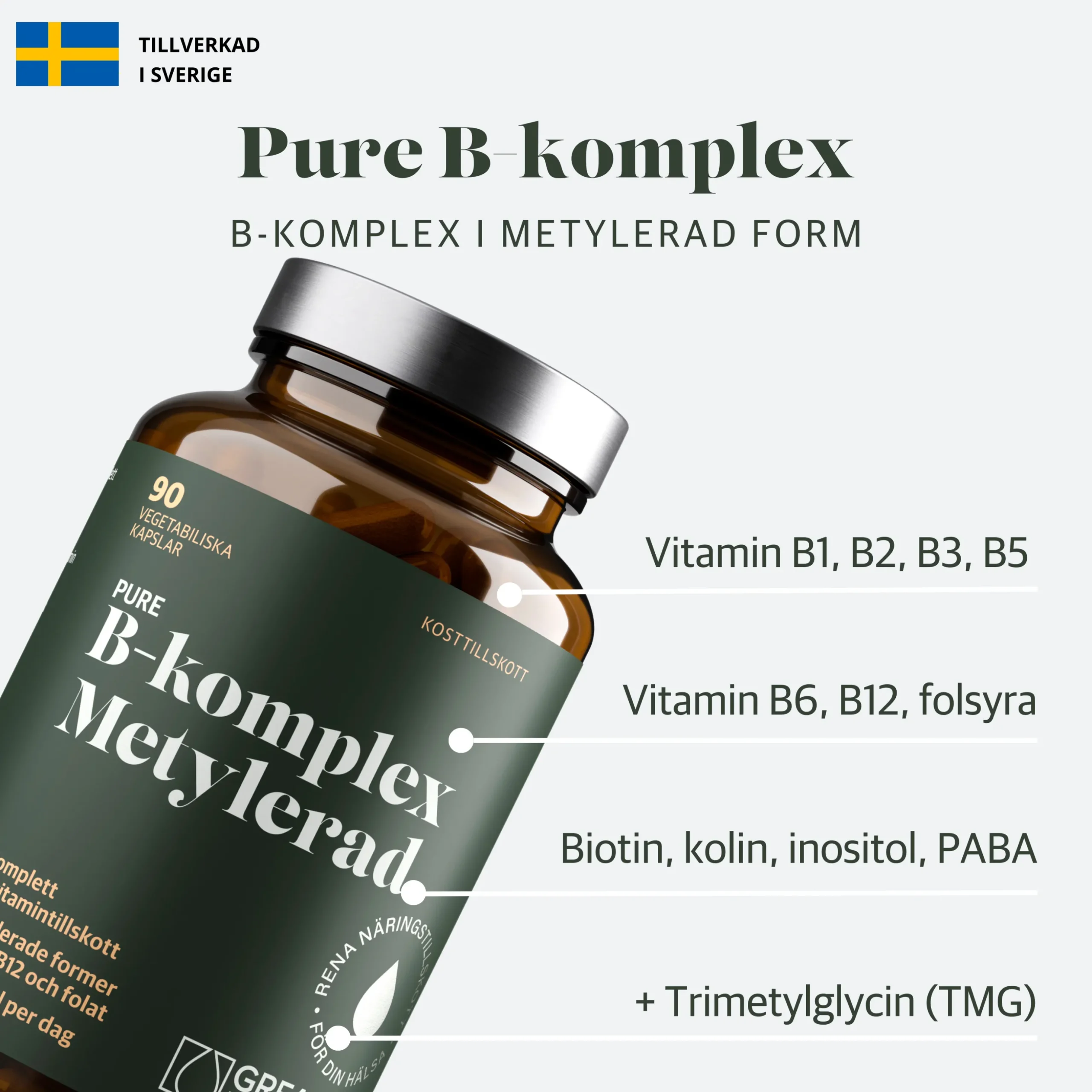 B-komplex Metylerad Ekonomipack 2x90k