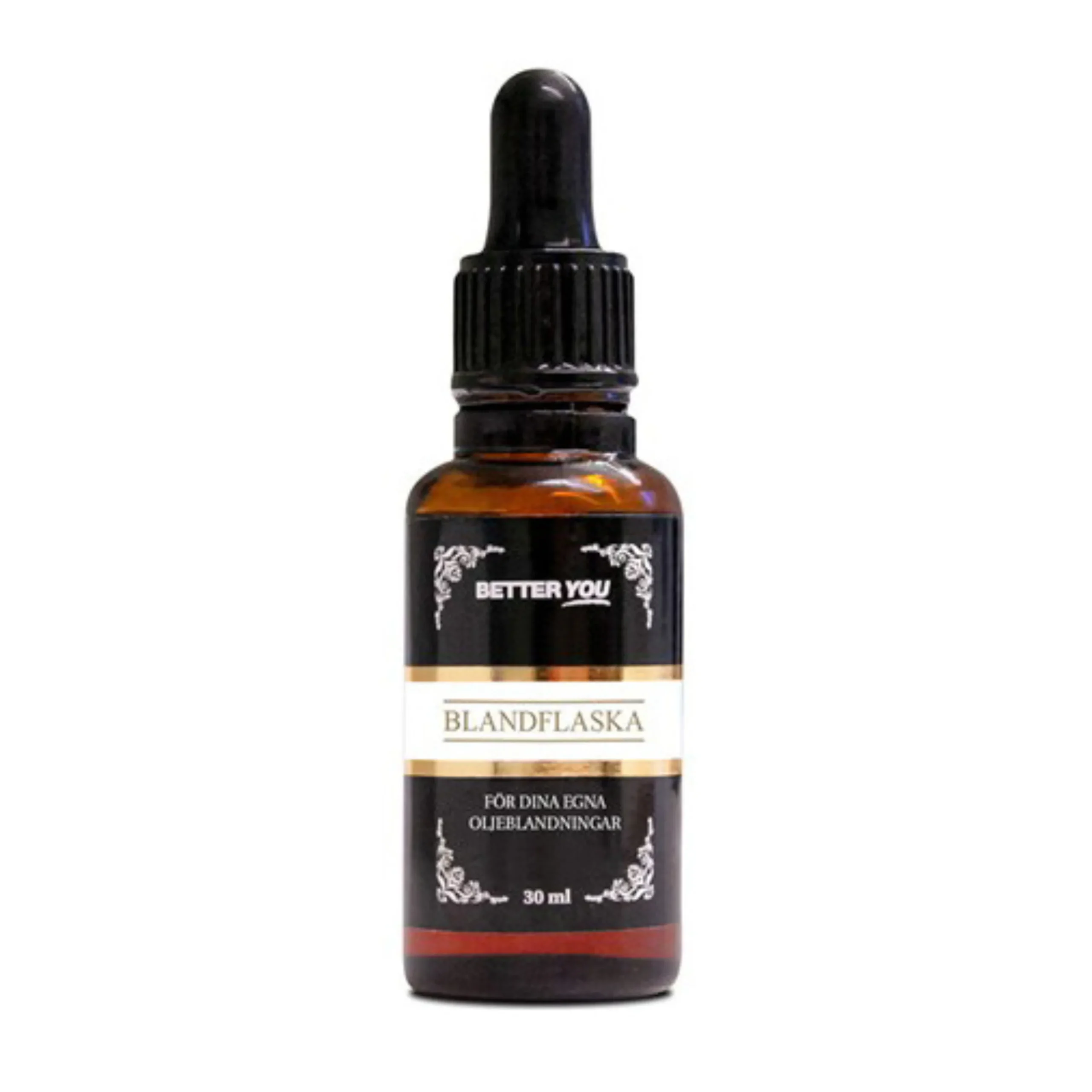 Blandflaska för oljor + pipettlock 30ml