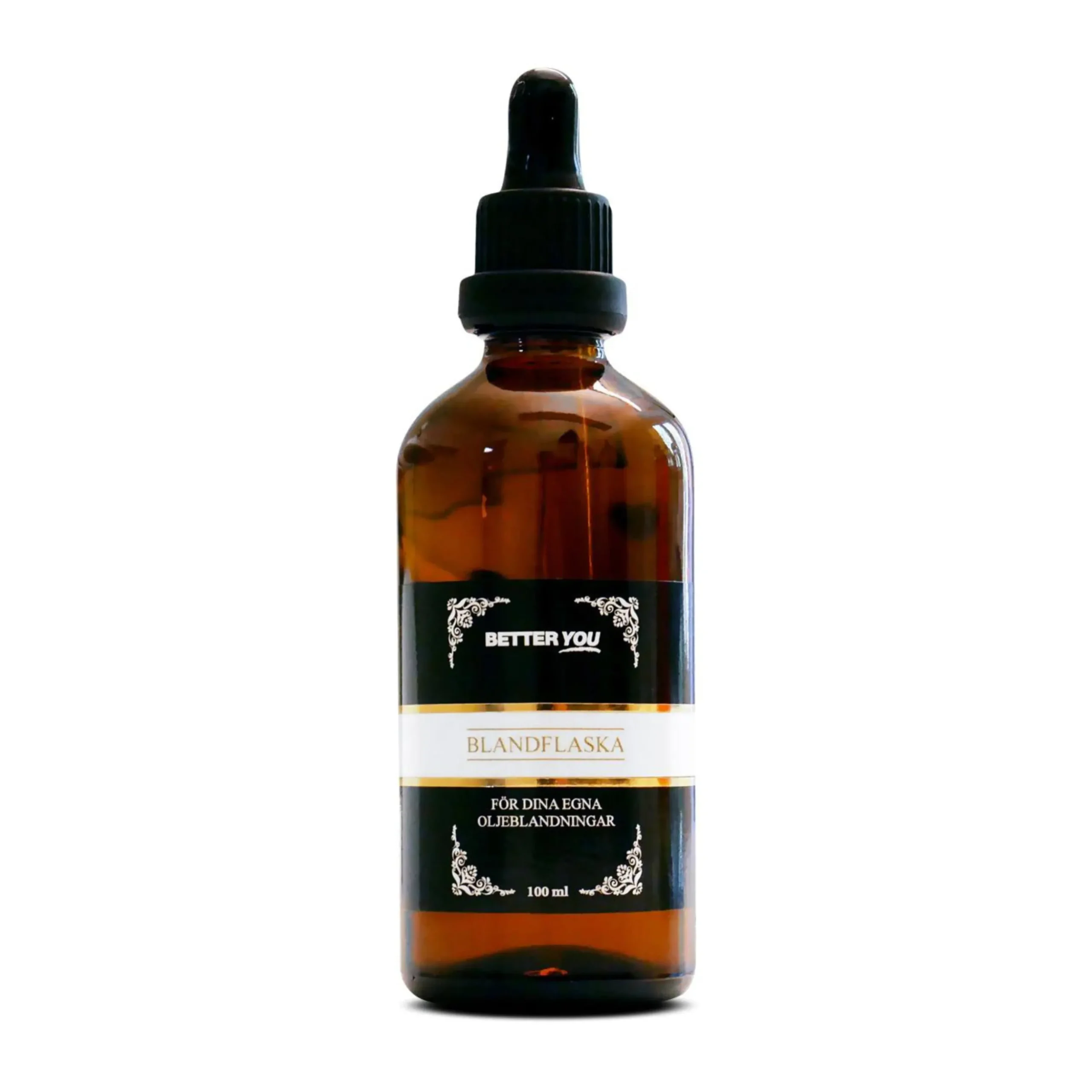 Blandflaska för oljor + pipettlock 100ml