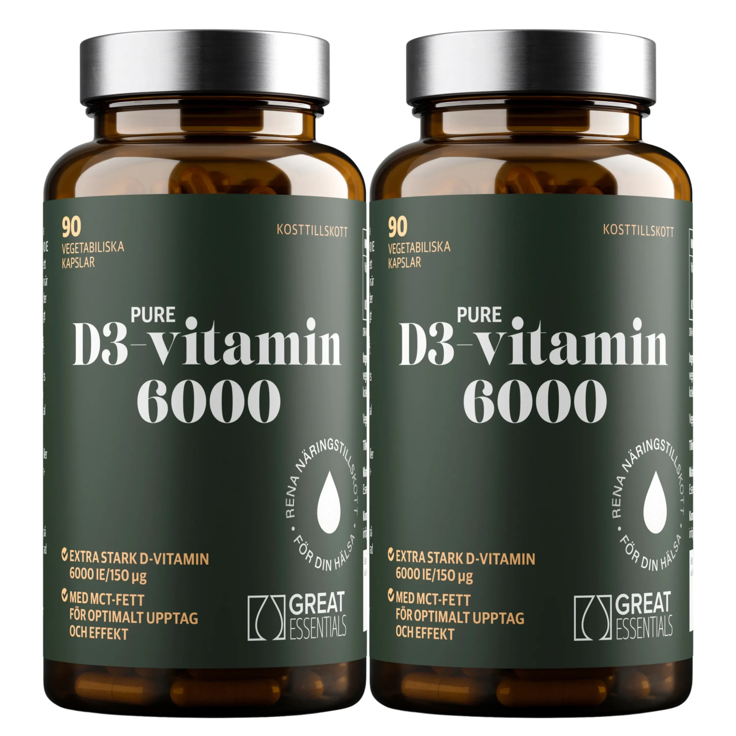 D3-vitamin 6000IE Ekonomipack 2x90k