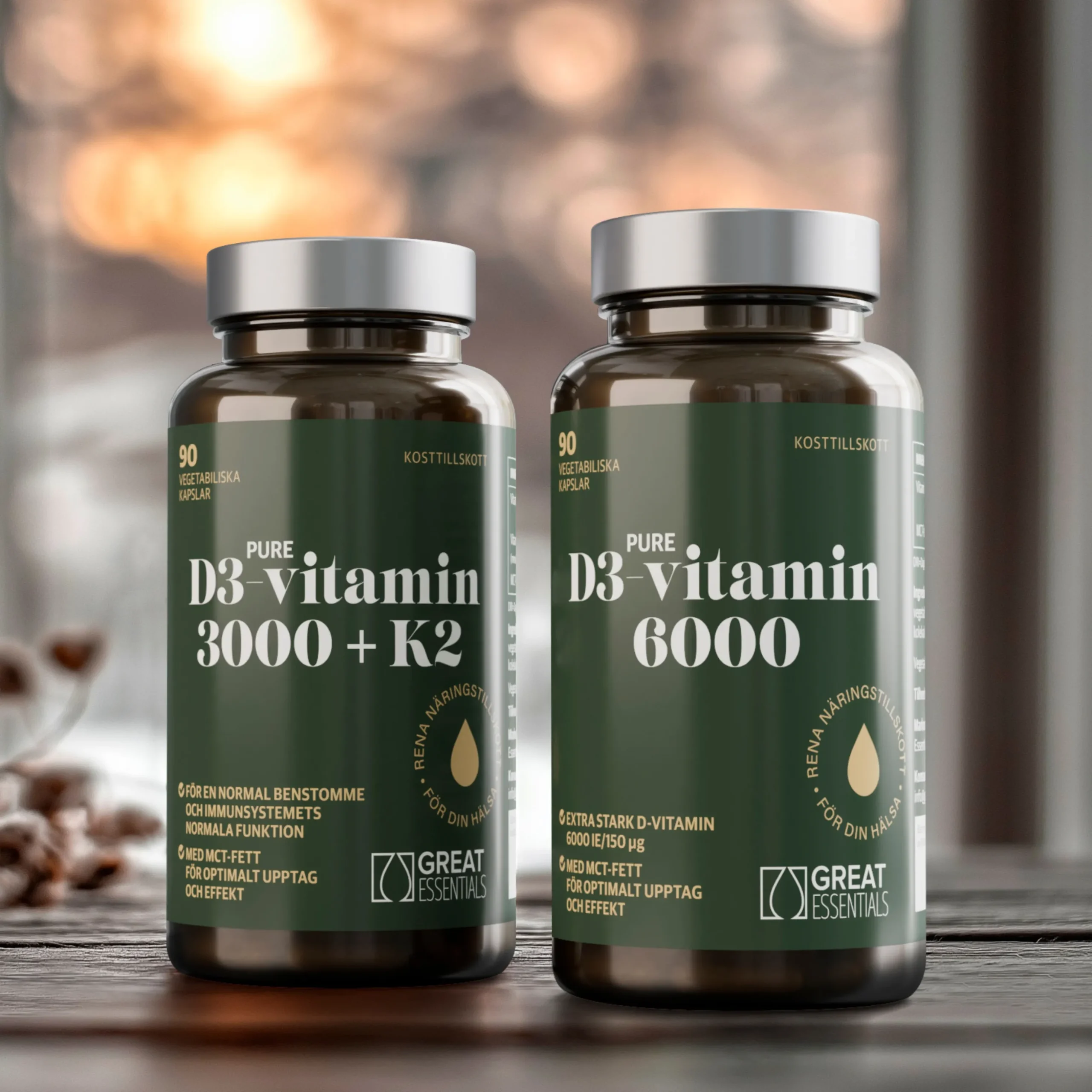 D3-vitamin 6000IE Ekonomipack 2x90k