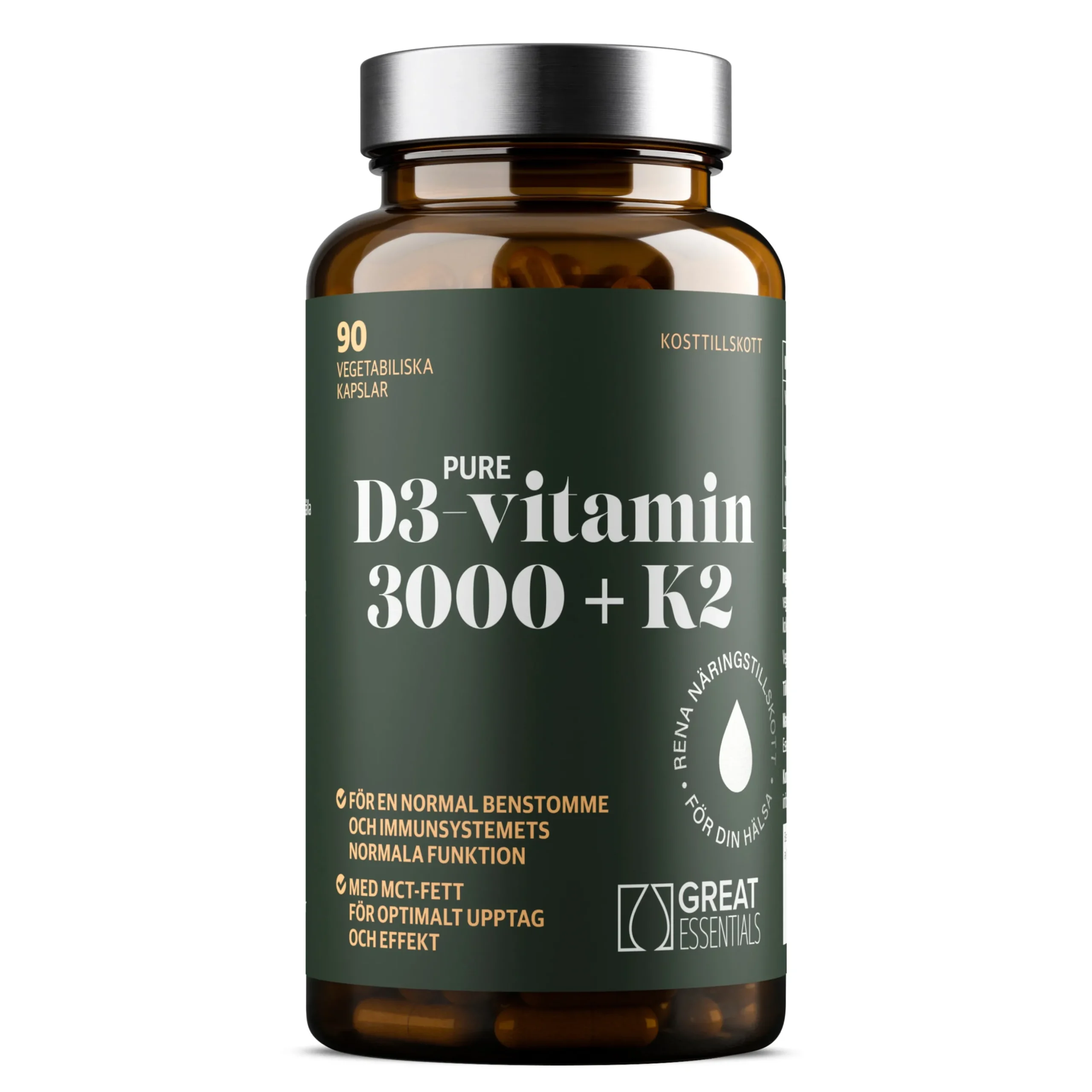 D3-vitamin 3000IE + K2 90k