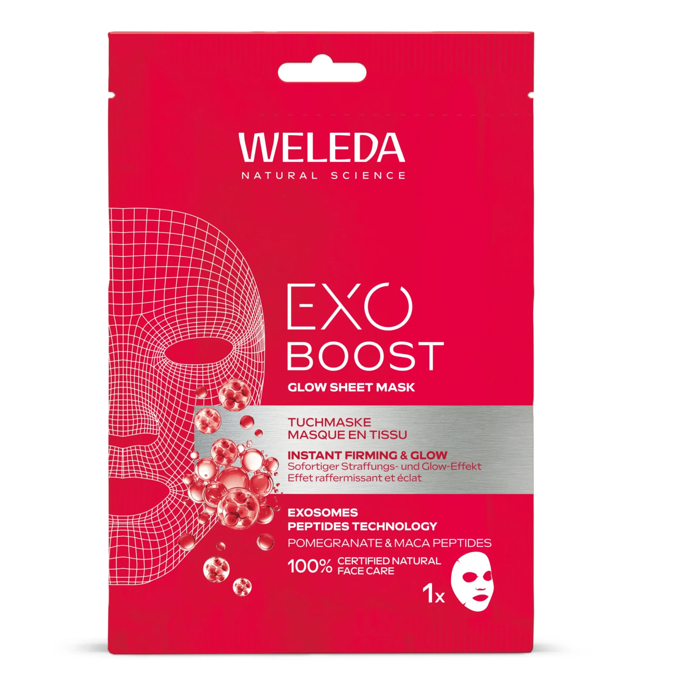 Exo Boost Glow Sheet Mask Pomegranate 20ml