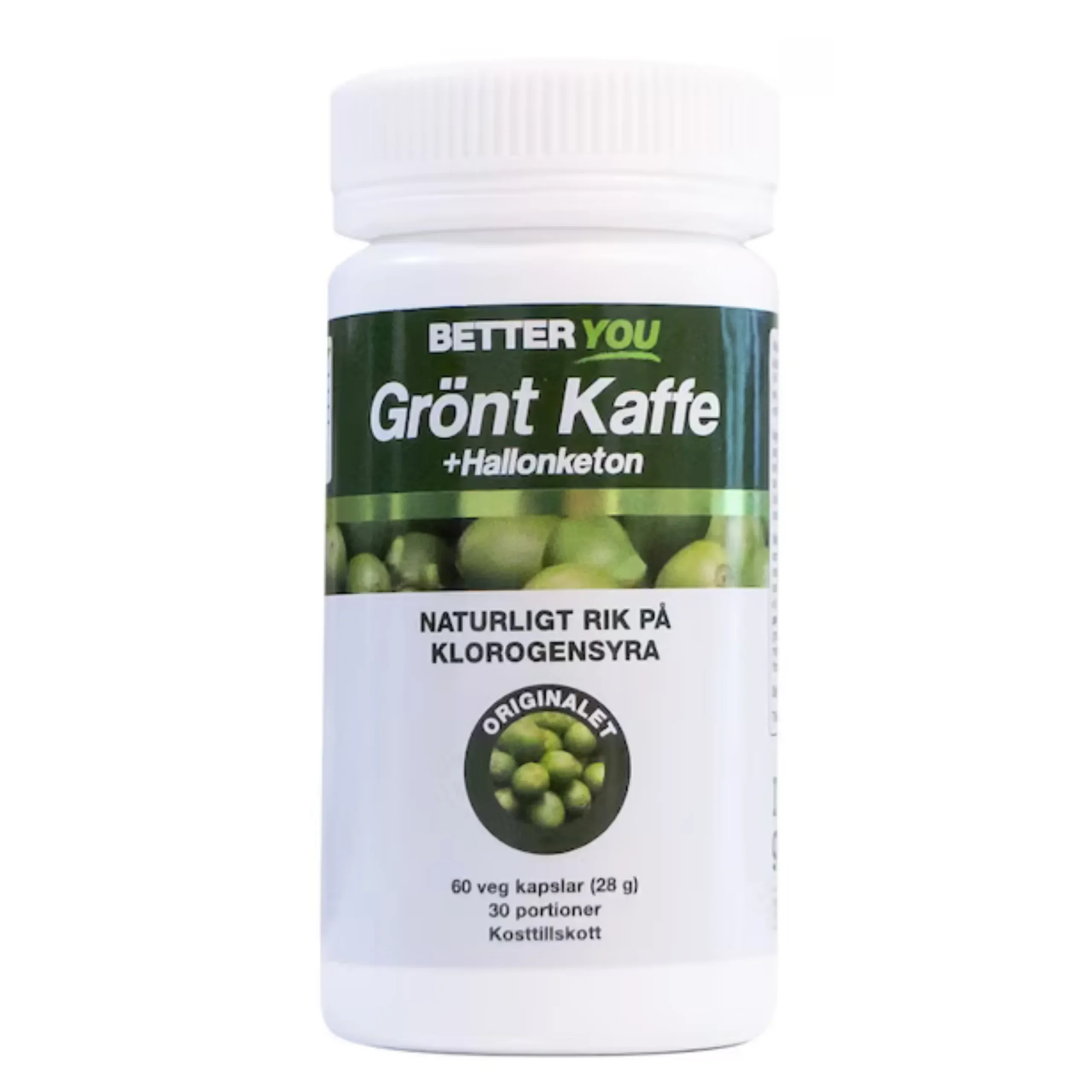 Grönt kaffe & Hallonketon 60k