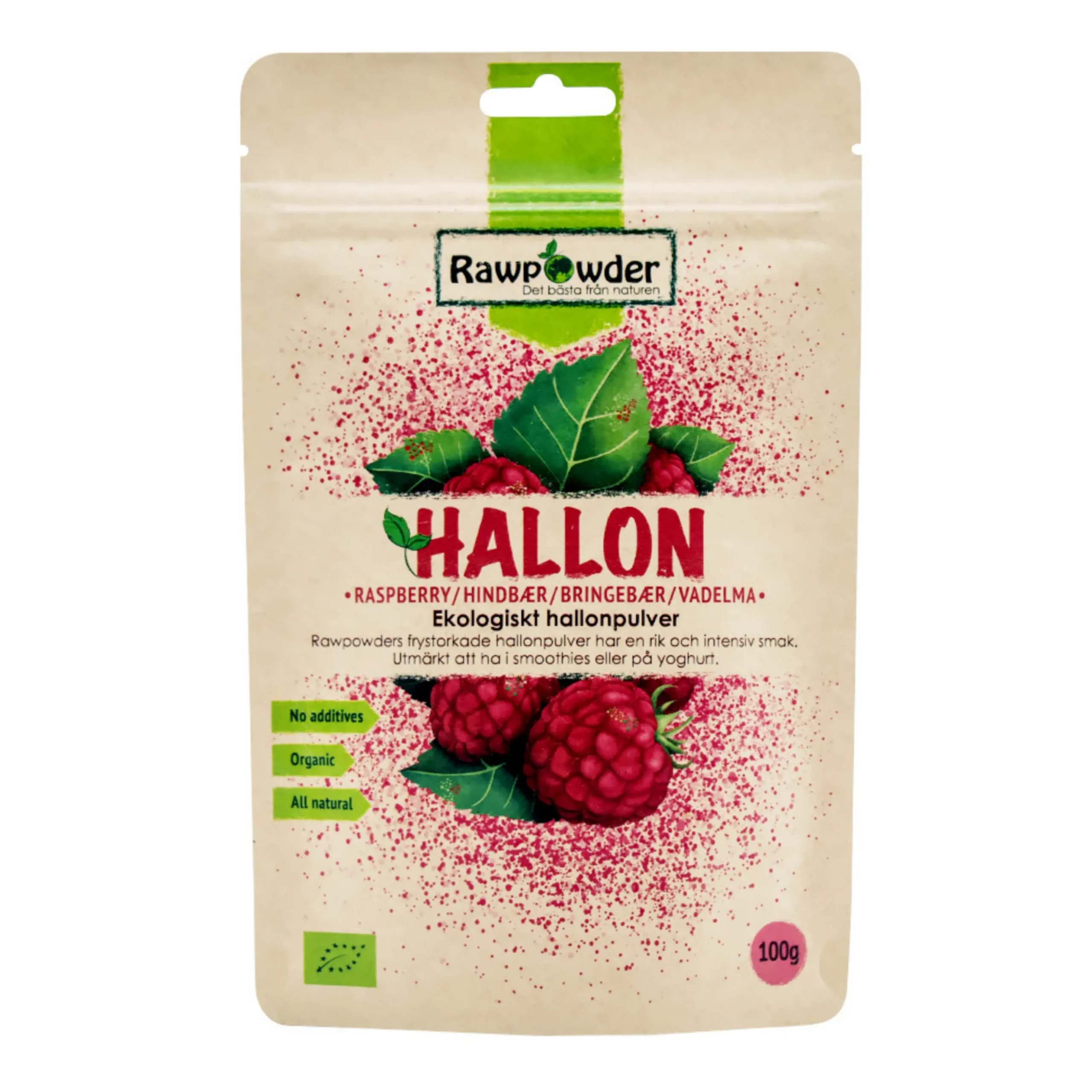 Hallonpulver 100g