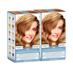 Hårfärg 7N Natural Medium Blonde 2x130ml