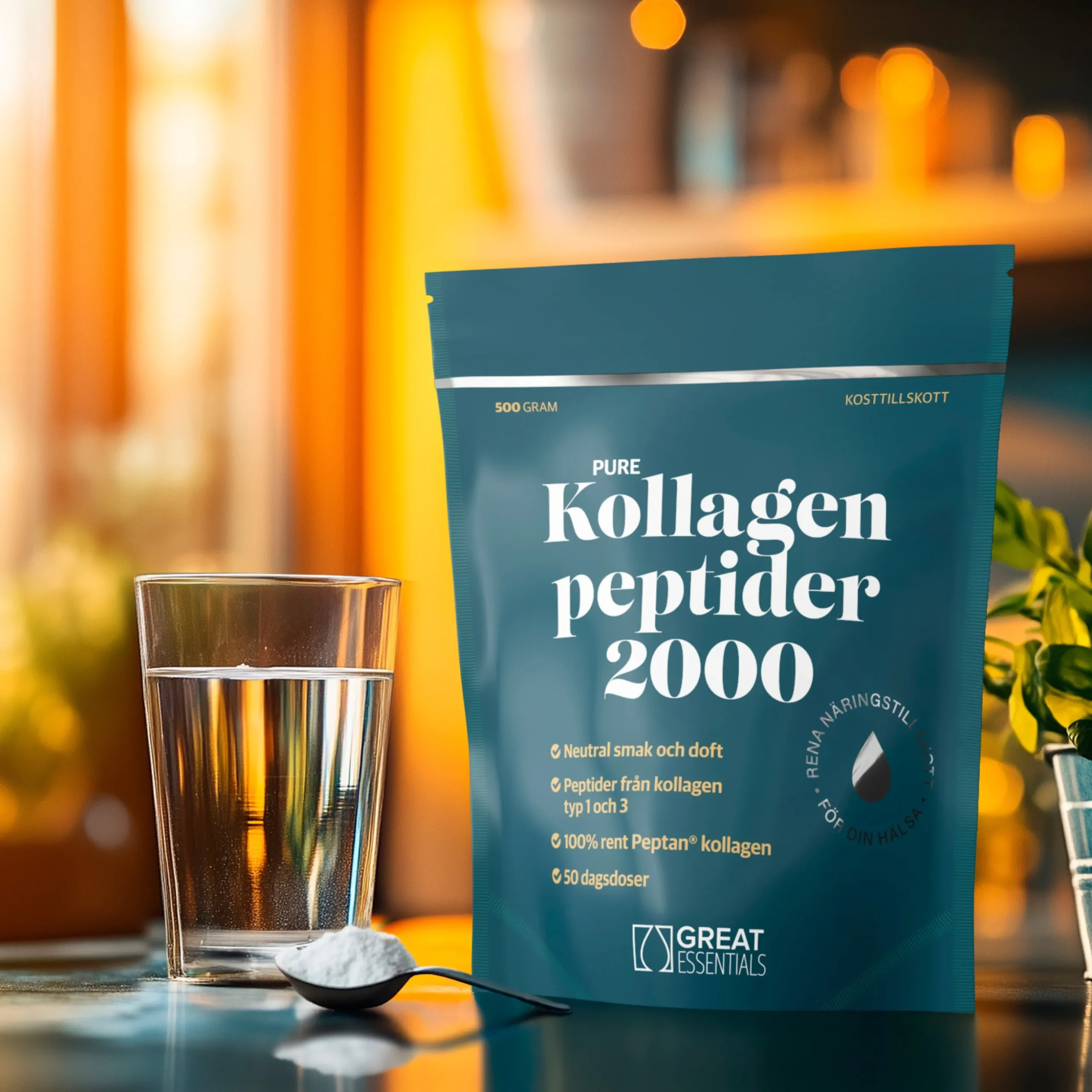Kollagenpeptider 2000kDa Ekonomipack 2x500g
