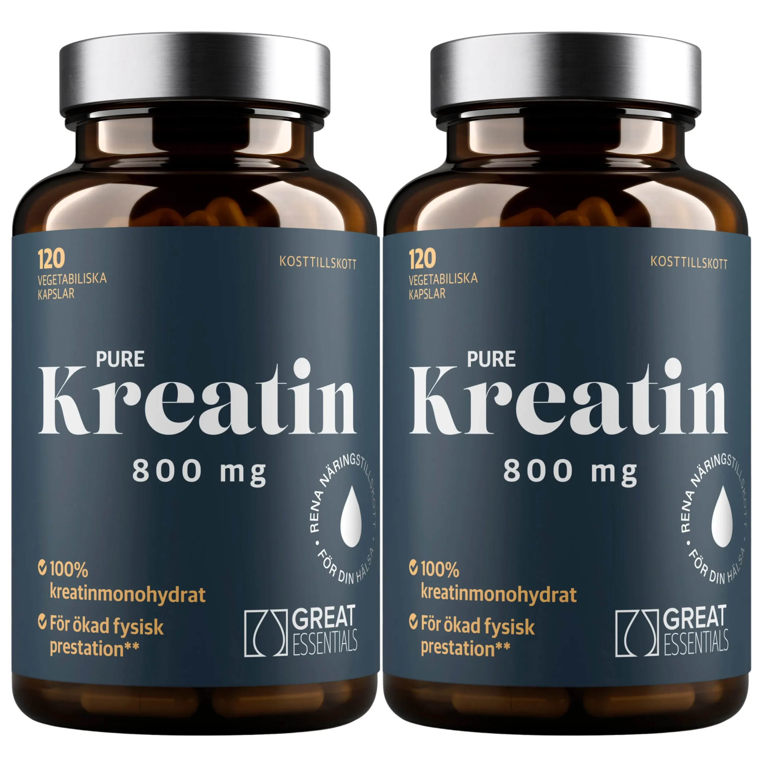 Kreatinkapslar 800mg Ekonomipack 2x120k