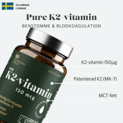 K2-vitamin 150mcg Ekonomipack 3x90k
