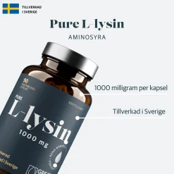 L-lysin 1000mg Ekonomipack 2x90k