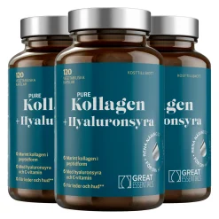 Marint Kollagen + Hyaluronsyra Ekonomipack 3x120k