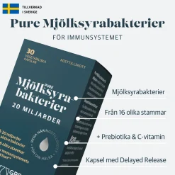 Mjölksyrabakterier 20 miljarder 30k