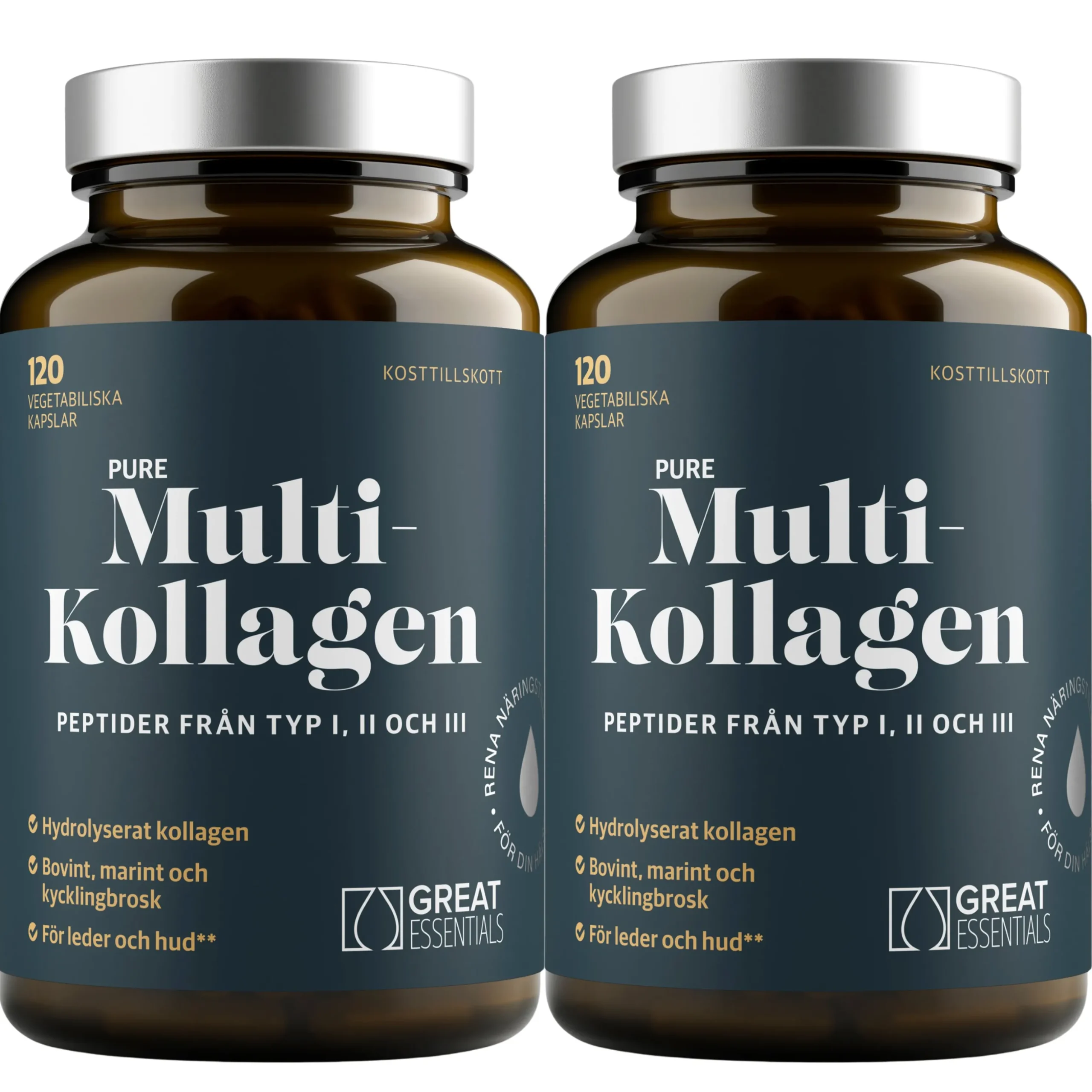 Multi Kollagenpeptider I II III Ekonomipack 2x120k