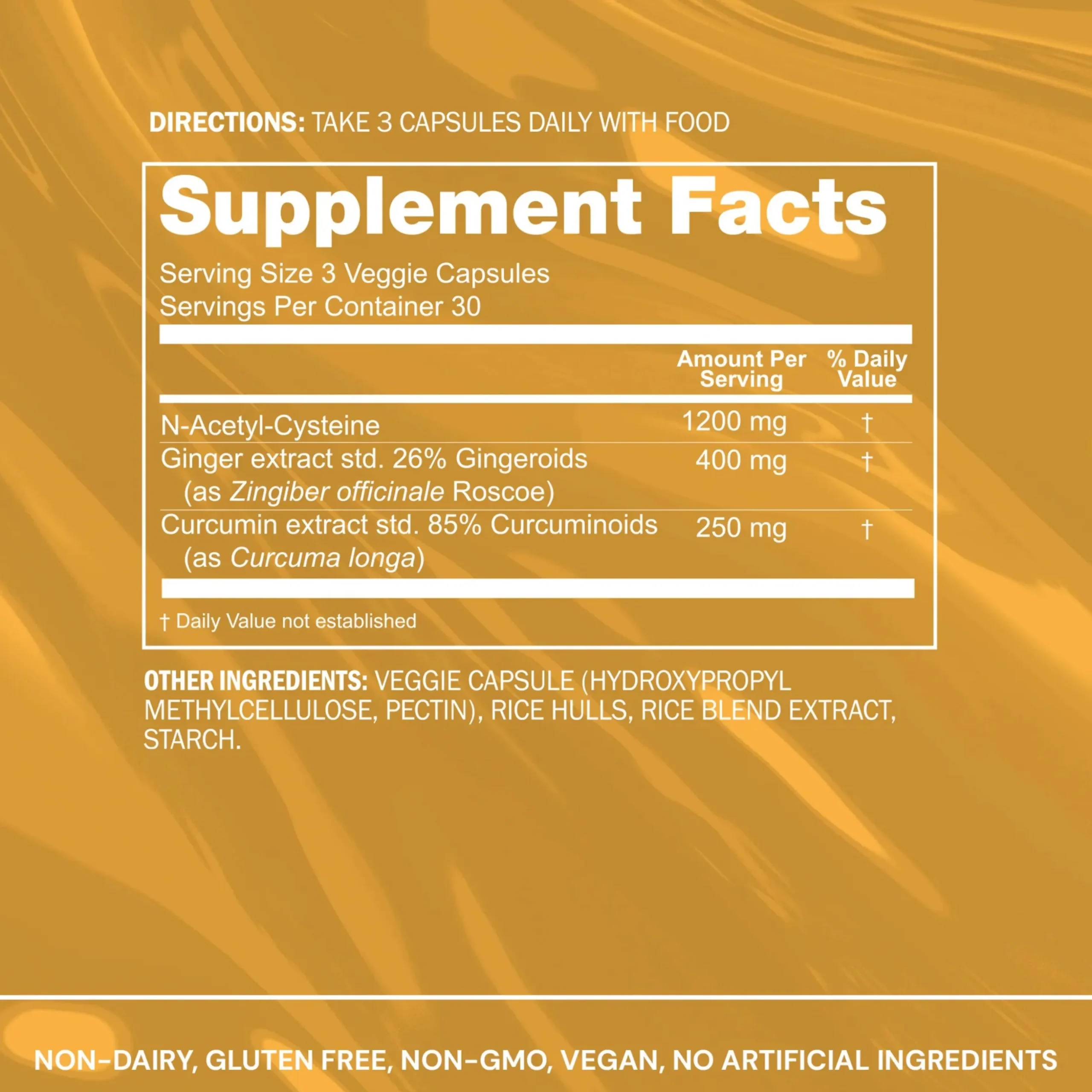 NAC + Ginger + Curcumin 90k