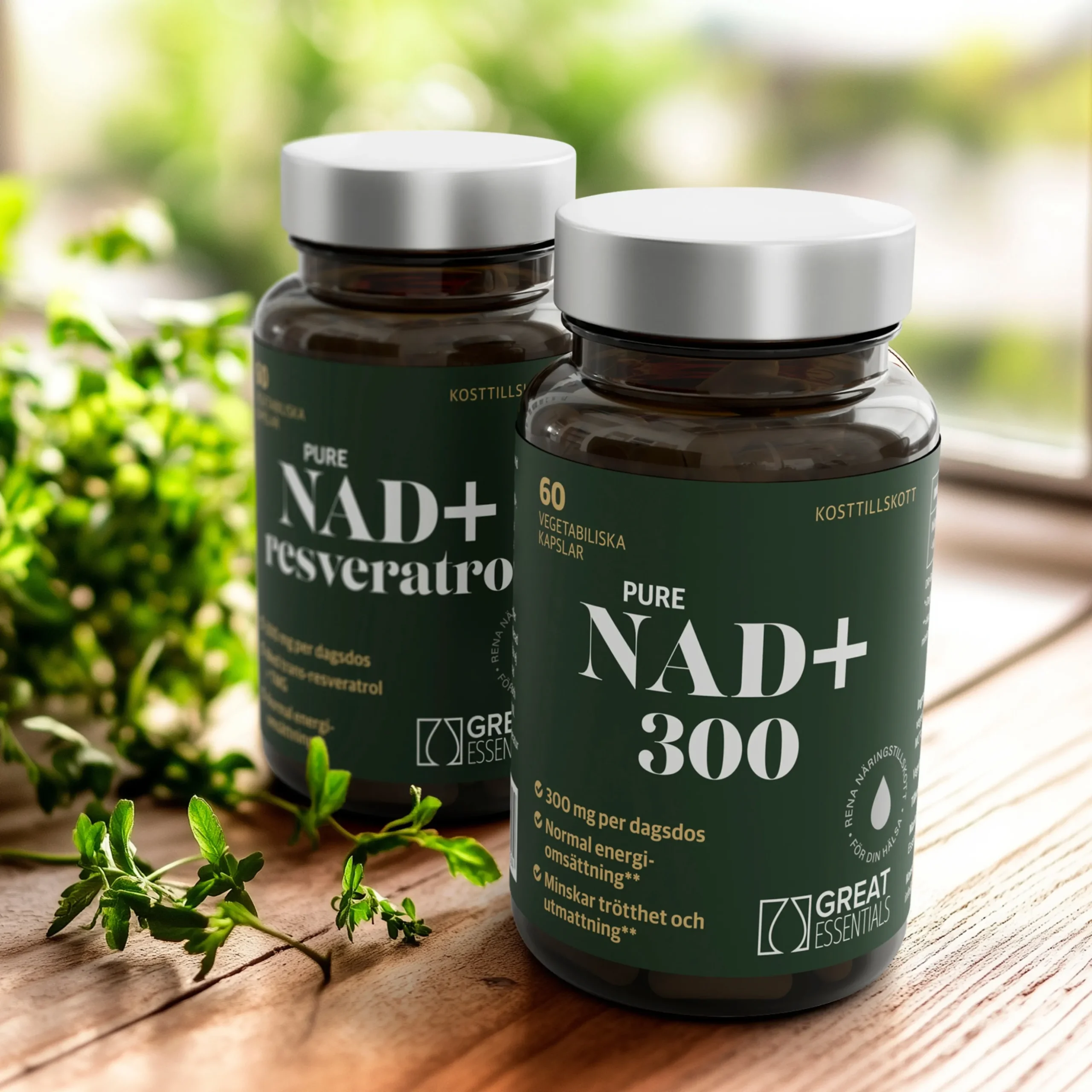 NAD+ 300mg Ekonomipack 2x60k