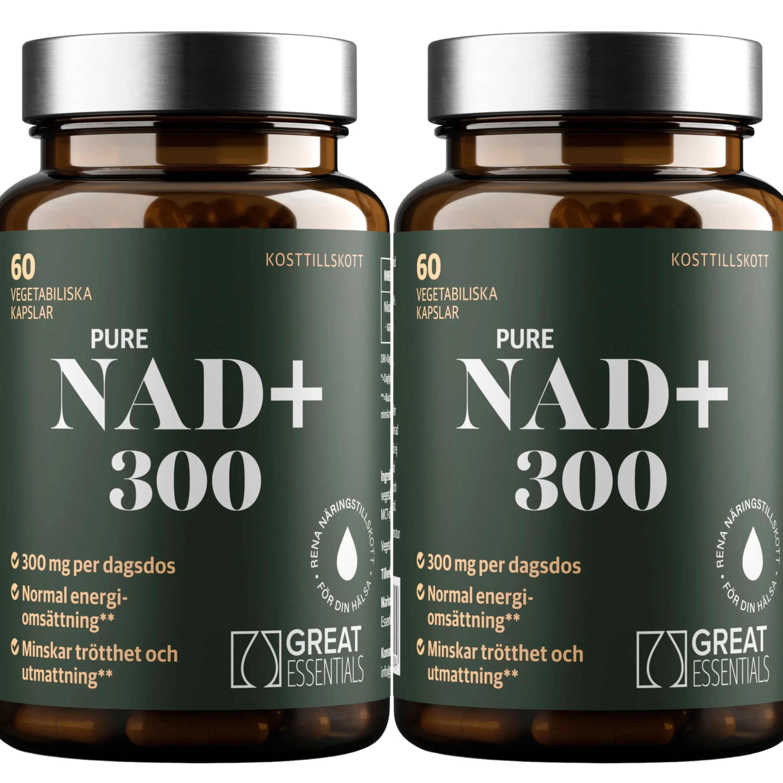 NAD+ 300mg Ekonomipack 2x60k