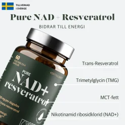 NAD+ 300mg + Resveratrol 2x60k
