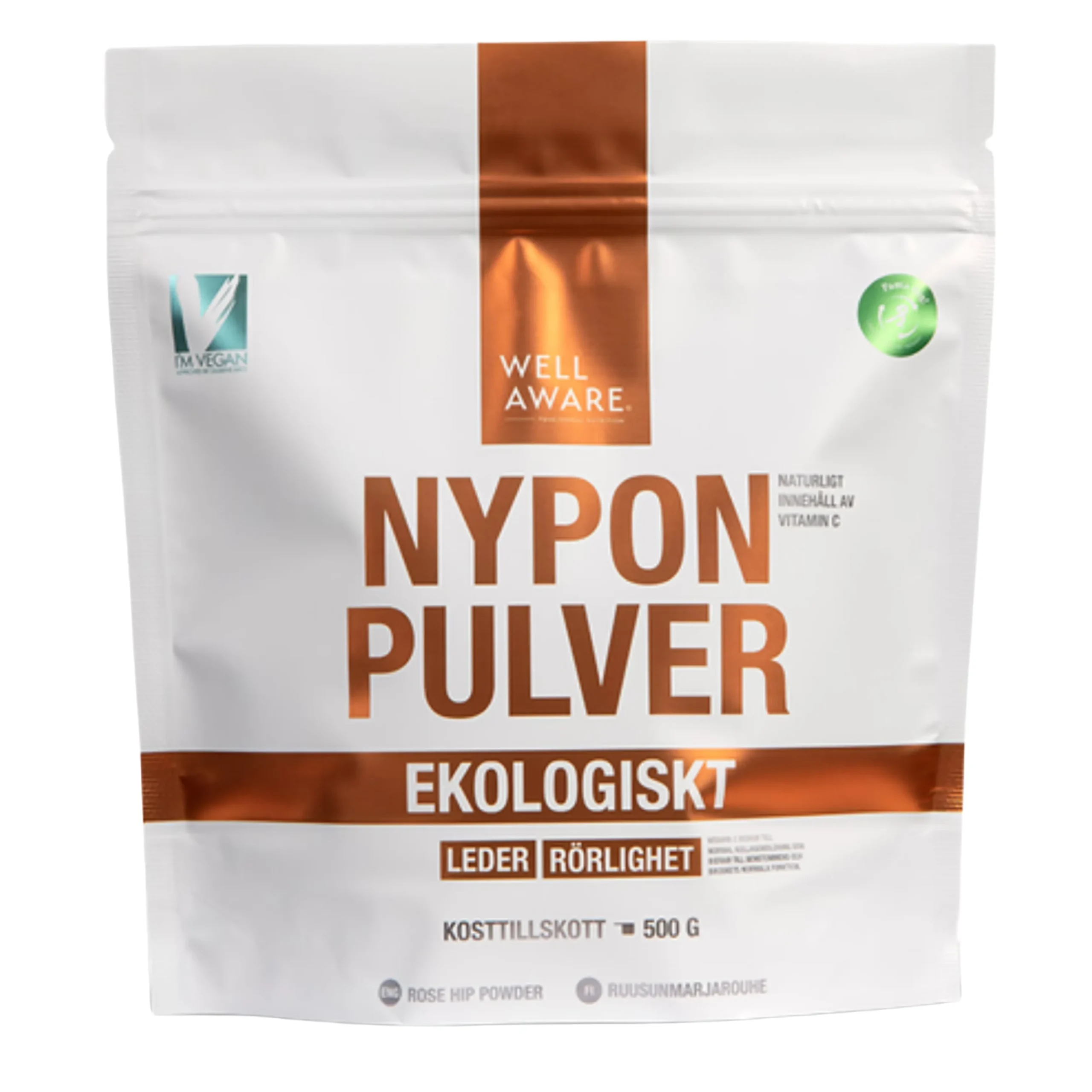 Nyponpulver Grovmalet 500g