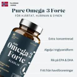 Omega-3 Algolja Forte Ekonomipack 2x60k