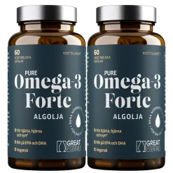 Omega-3 Algolja Forte Ekonomipack 2x60k