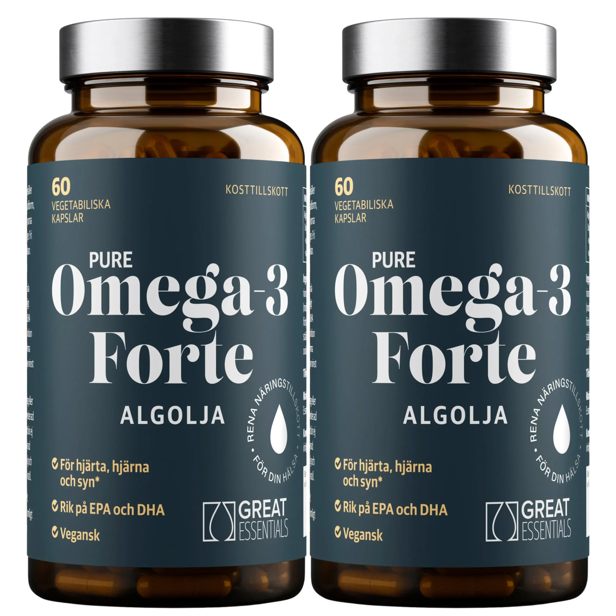 Omega-3 Algolja Forte Ekonomipack 2x60k