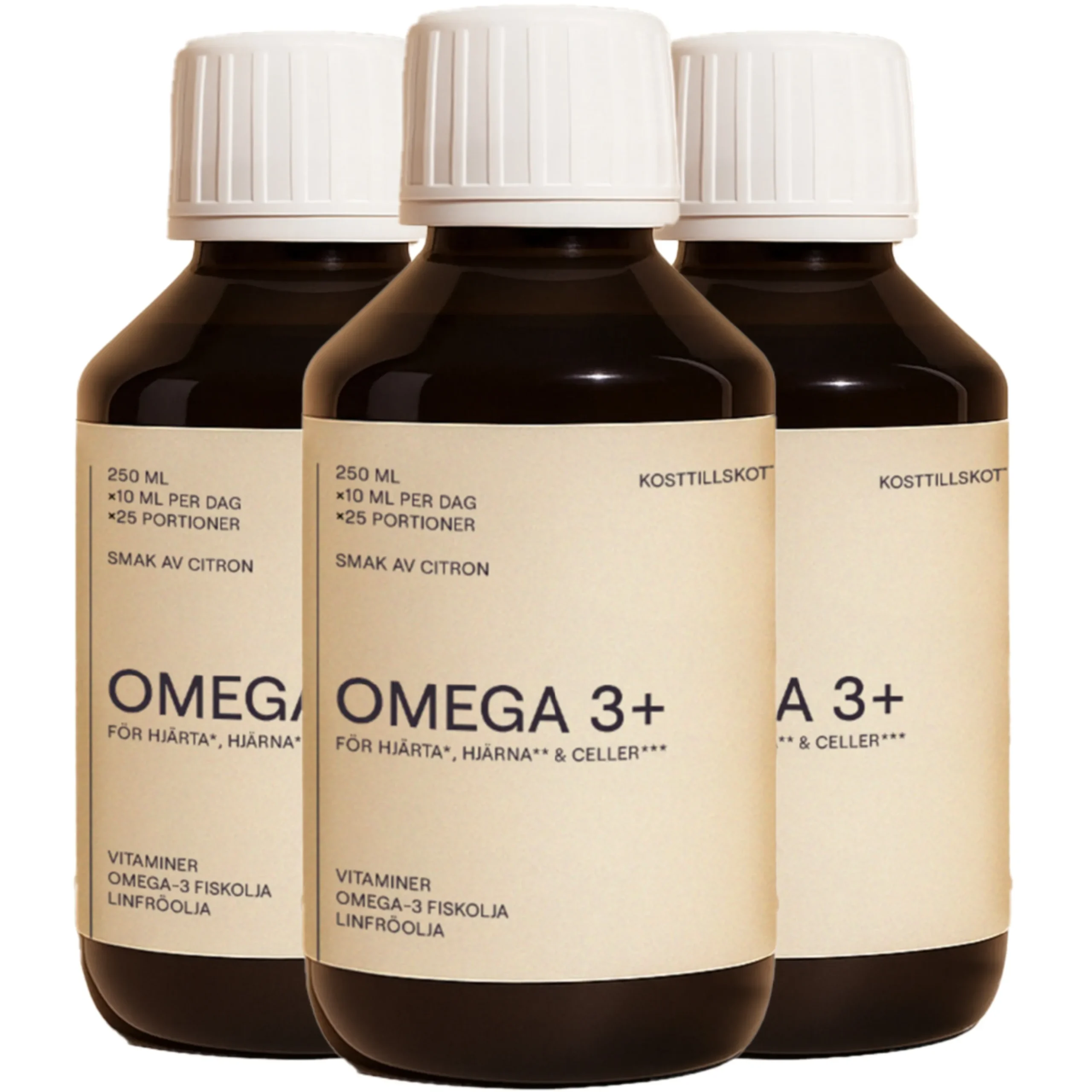 Omega 3+ Ekonomipack 3x250ml