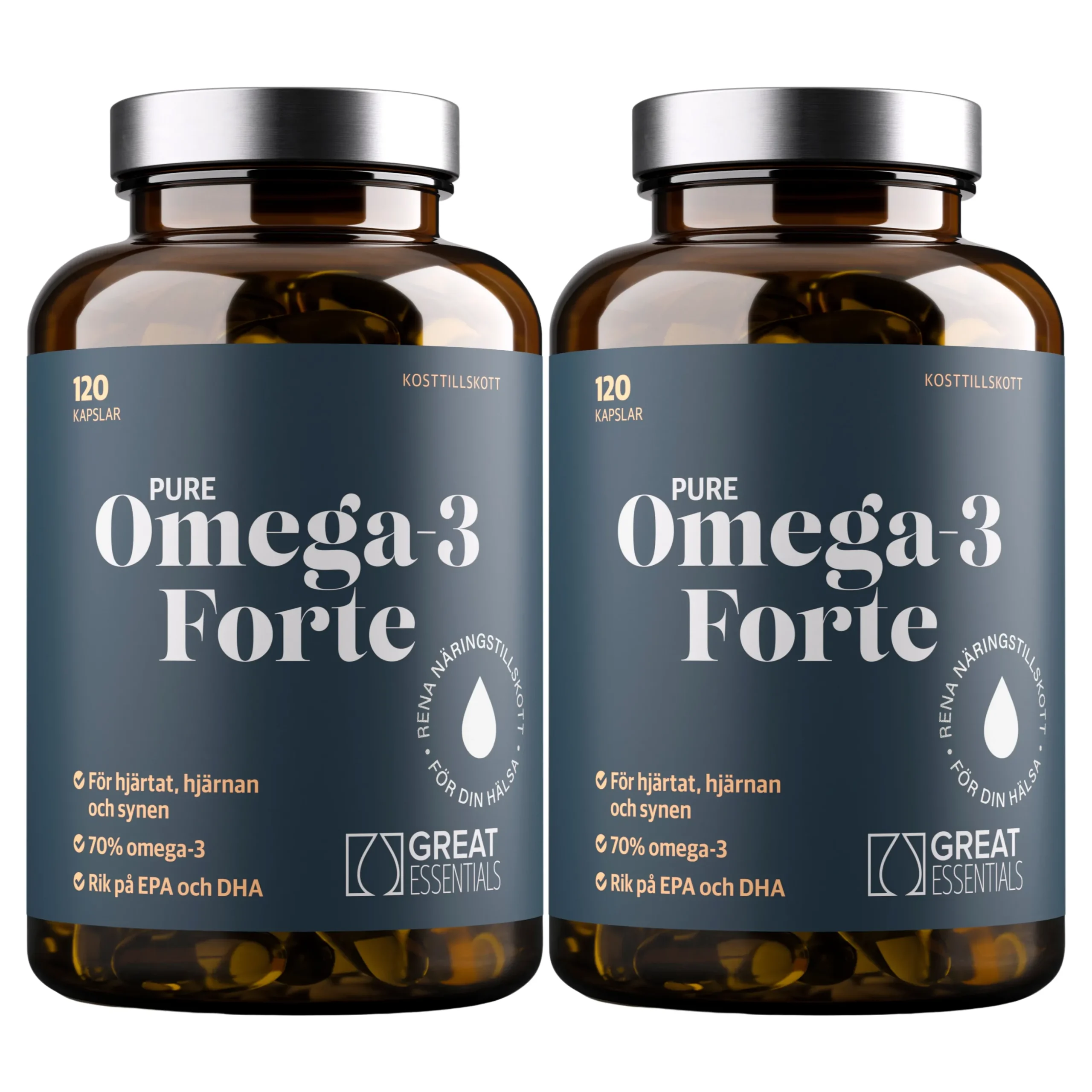Omega-3 Vildfångad Fisk 1200mg Ekonomipack 2x120k