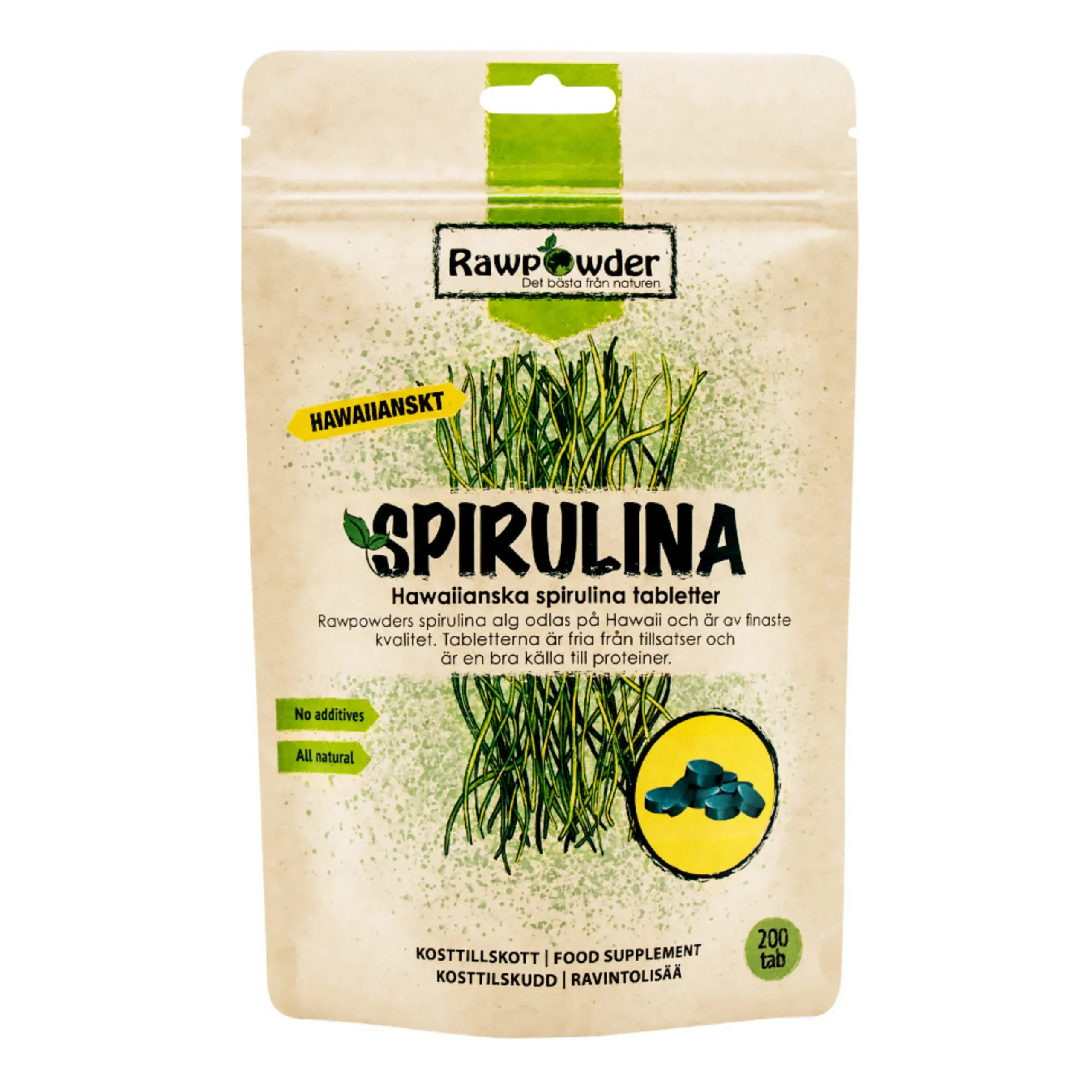 Spirulina Hawaiiansk 200t