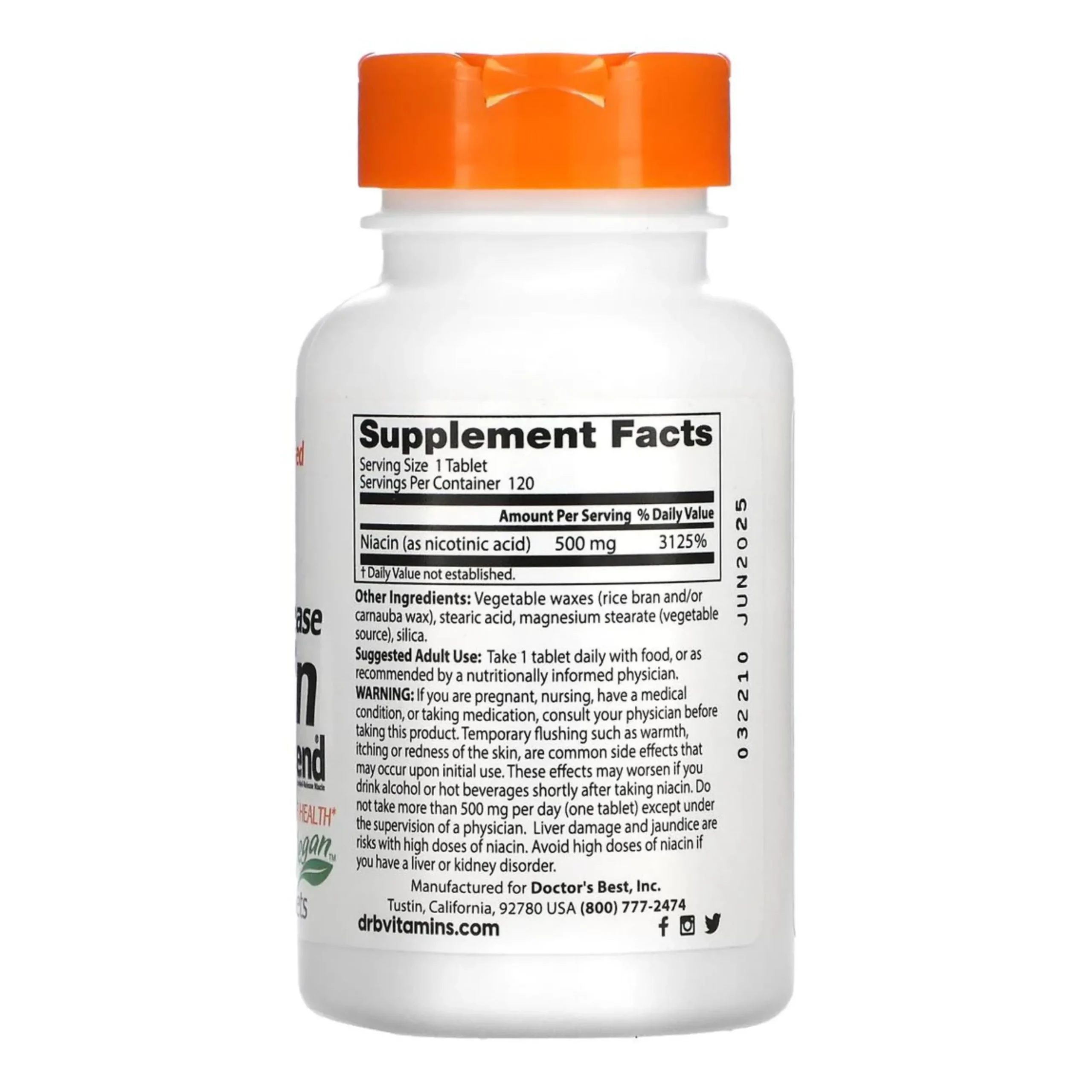 Time-Release Niacin 500mg 120t