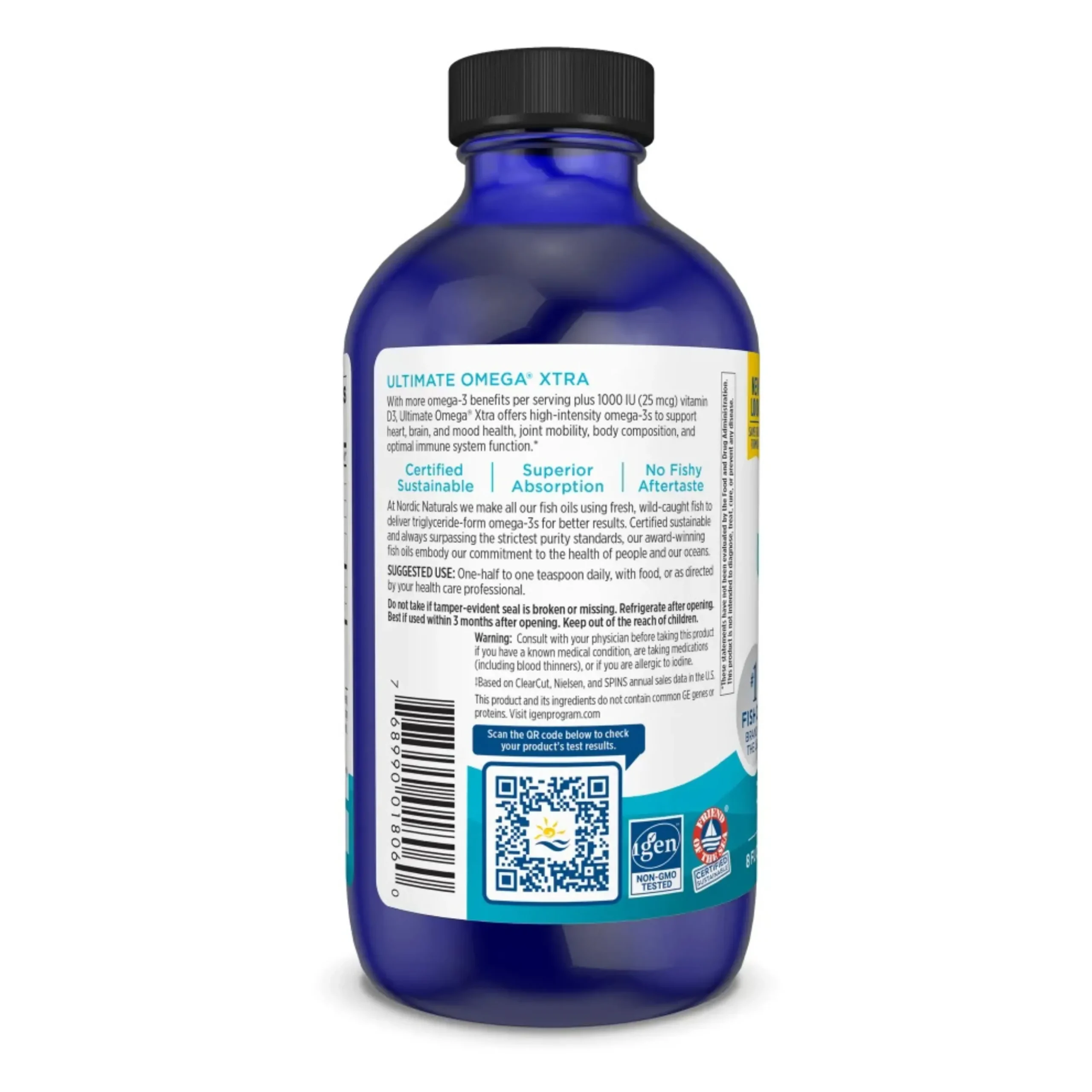 Ultimate Omega Xtra Lemon 3400mg 237ml